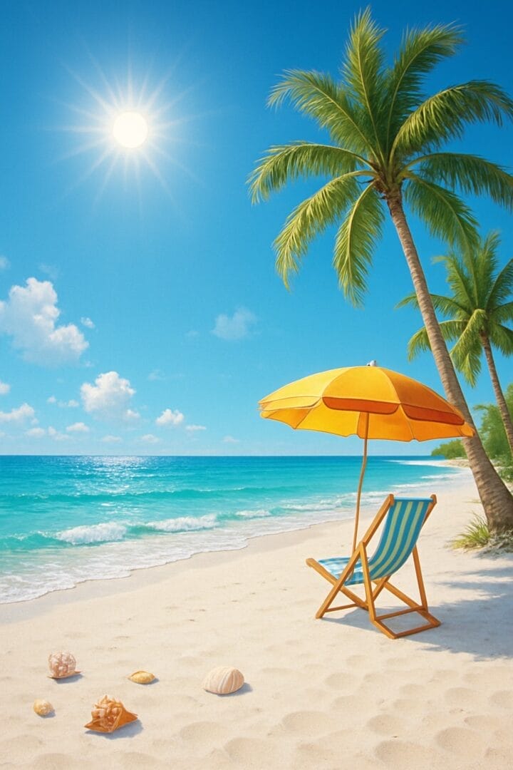 vakantie op het strand en mooi weer